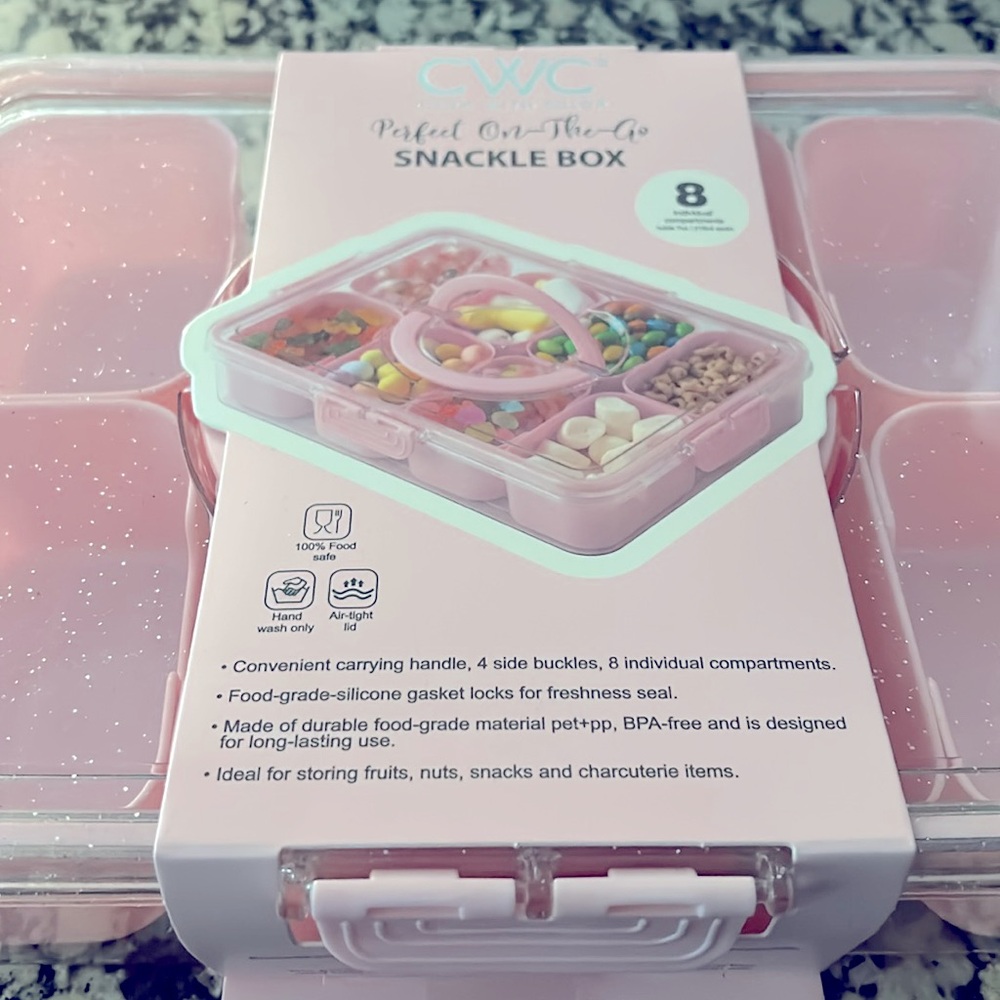 CWC Sparkly Pink Snackle Box - Picture 3 of 11